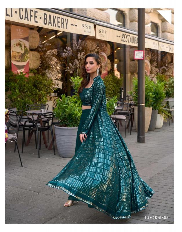 Sayuri Rubal catalog Embroidered Indo Western Party Wear