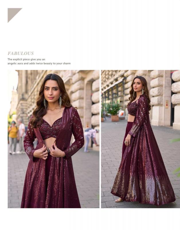 Sayuri Rubal catalog Embroidered Indo Western Party Wear