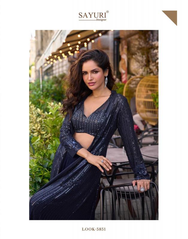 Sayuri Rubal catalog Embroidered Indo Western Party Wear