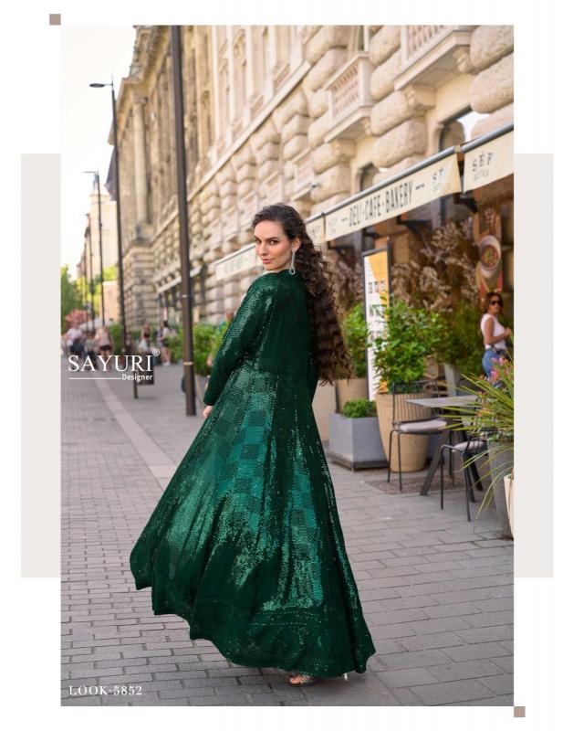 Sayuri Rubal catalog Embroidered Indo Western Party Wear