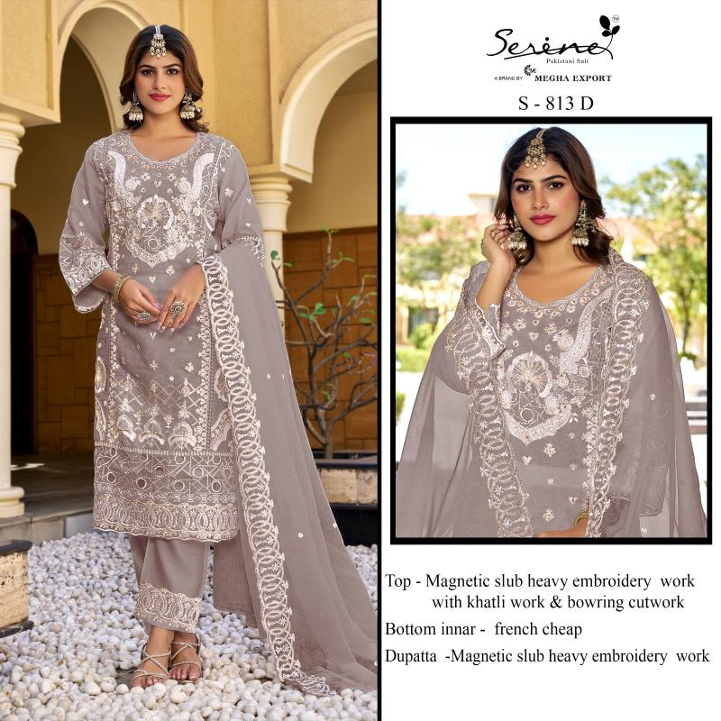 Serine S 813 catalog pakistani suits at wholesale price