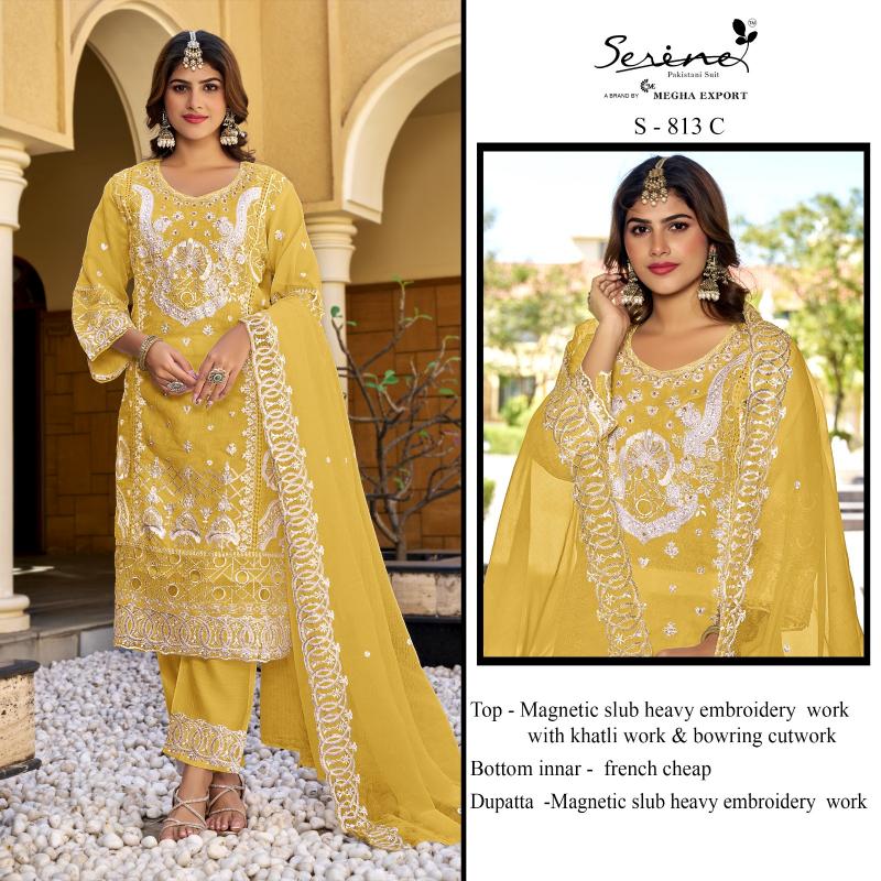 Serine S 813 catalog pakistani suits at wholesale price