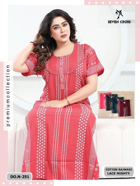 Seven cross 250 & 251 catalog lace nighty 