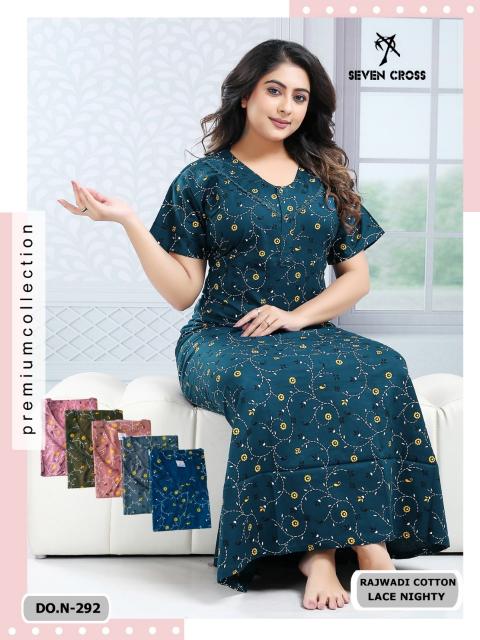 Seven cross 291 & 292 catalog lace nighty 