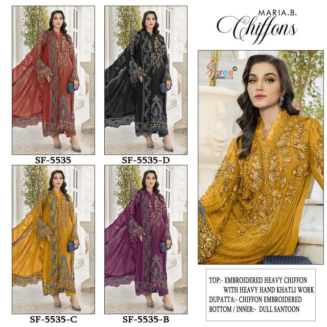 Shree Fabs 5535 catalog wholesale pakistani women suit