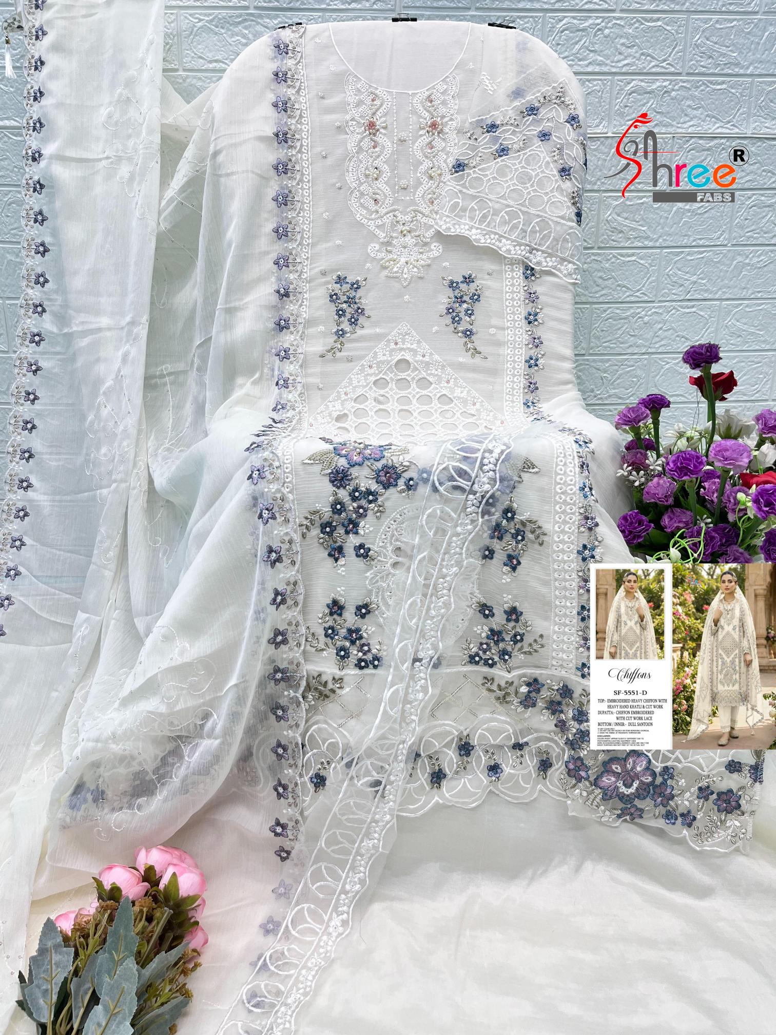Shree Fabs 5551 catalog pakistani salwar suit wholesale