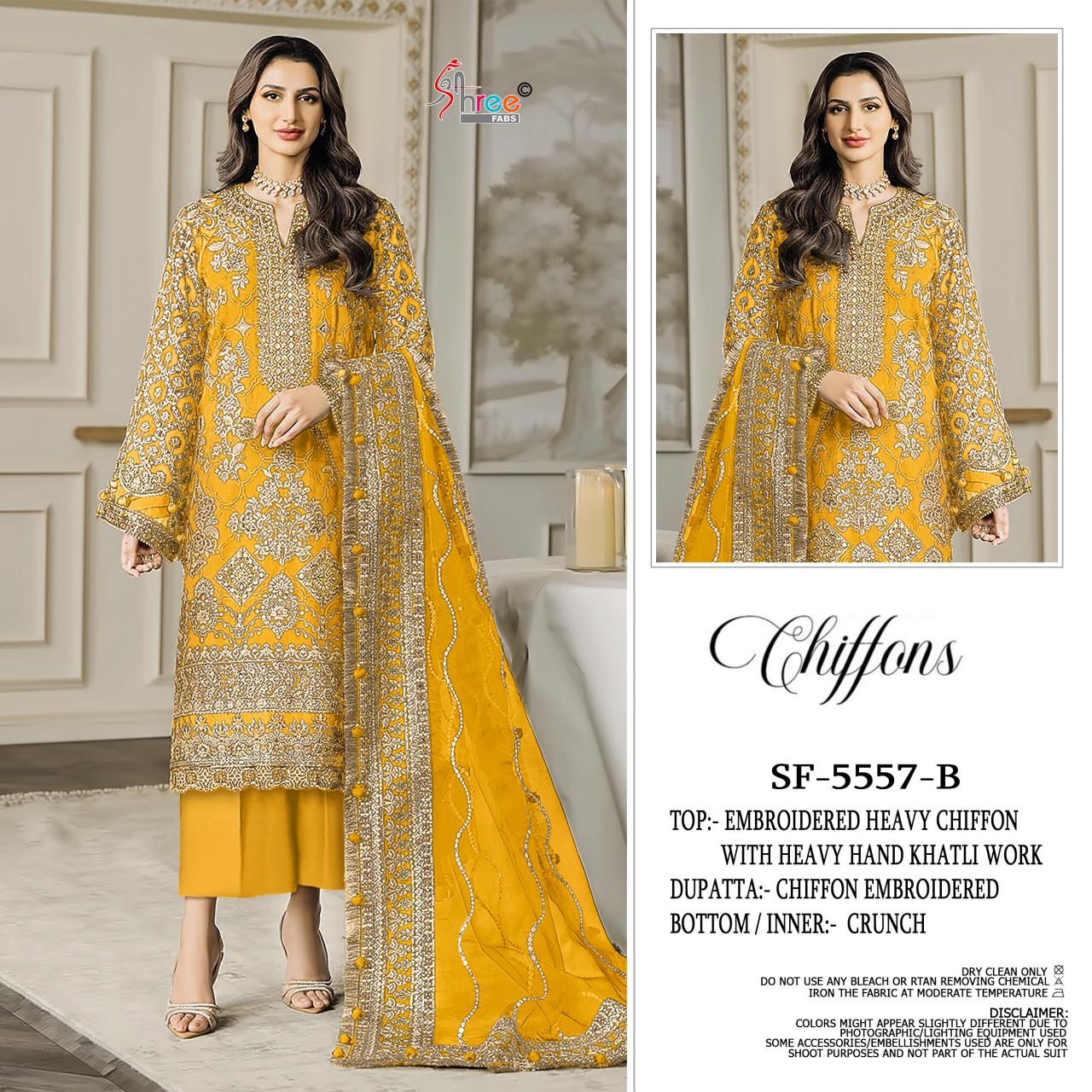 Shree Fabs 5557 catalog pakistani wholesale suits in india