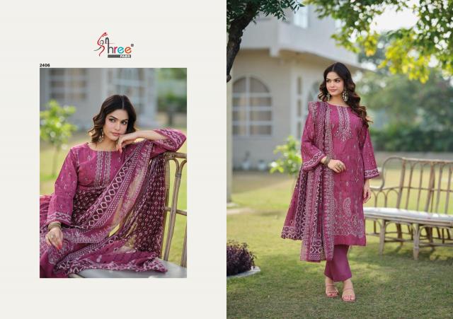 Shree Fabs Bin Saeed Lawn Collection Vol 24 catalog wholesale pakistani suits online india