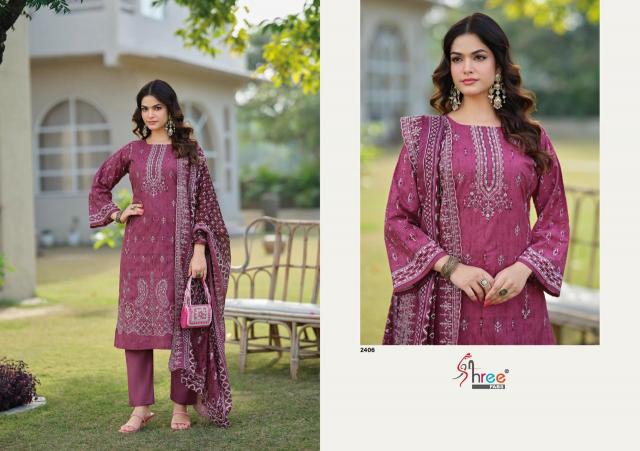 Shree Fabs Bin Saeed Lawn Collection Vol 24 catalog wholesale pakistani suits online india