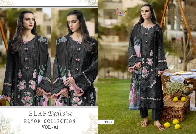 Shree Fabs Elaf Exclusive Vol 1 catalog Chiffon Dupatta wholesale pakistani suits in delhi