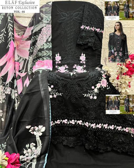 Shree Fabs Elaf Exclusive Vol 1 catalog Chiffon Dupatta wholesale pakistani suits in delhi