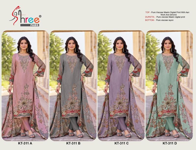 Shree Fabs K 311 catalog pakistani suits wholesaler in india
