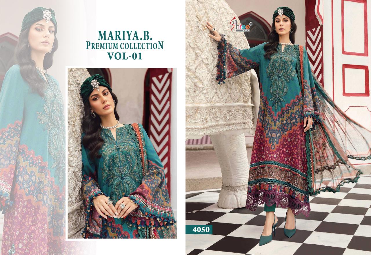 Shree Fabs Mariya B Premium Collection Vol 1 catalog Chiffon Dupatta wholesale pakistani suits online