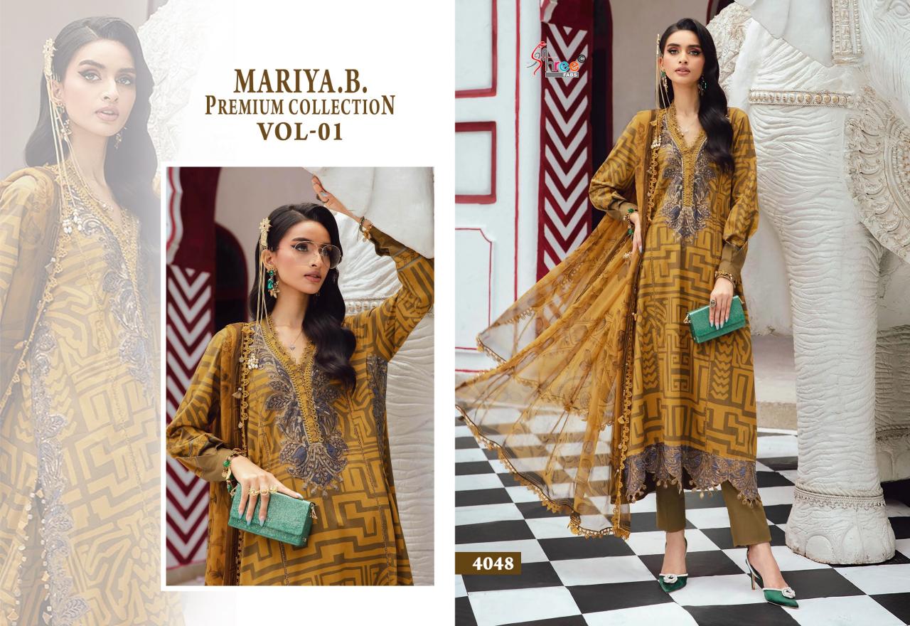 Shree Fabs Mariya B Premium Collection Vol 1 catalog Cotton Dupatta pakistani suits wholesalers in chandni chowk