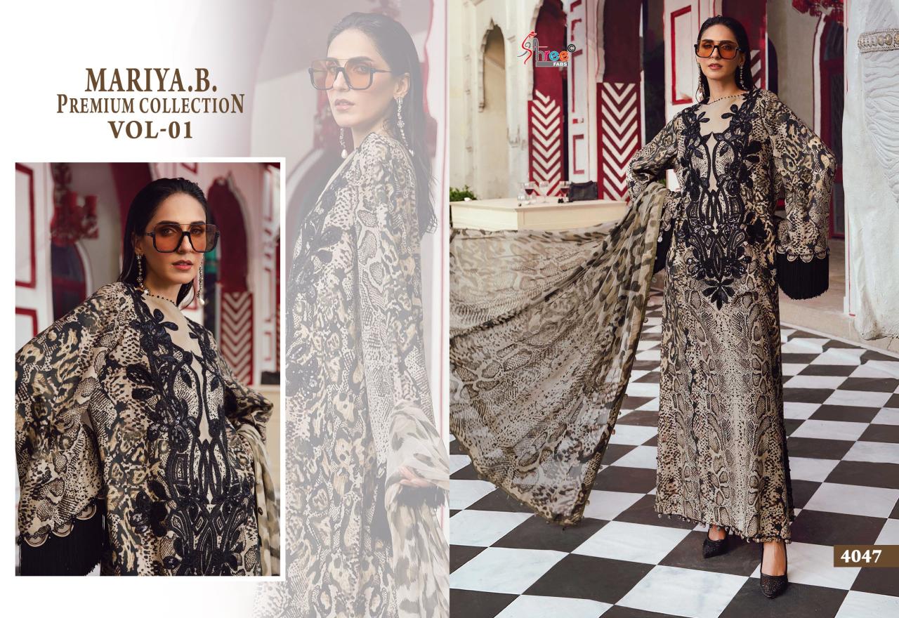 Shree Fabs Mariya B Premium Collection Vol 1 catalog Cotton Dupatta pakistani suits wholesalers in chandni chowk
