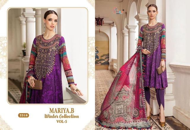 Shree Fabs Mariya B Winter Collection 5 catalog pakistani suit wholesale price