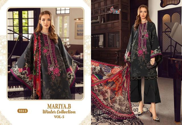 Shree Fabs Mariya B Winter Collection 5 catalog pakistani suit wholesale price