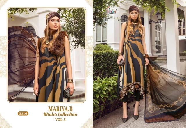 Shree Fabs Mariya B Winter Collection 5 catalog pakistani suit wholesale price