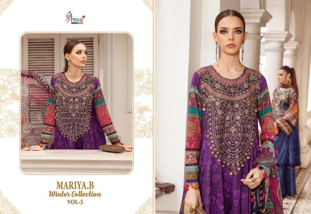 Shree Fabs Mariya B Winter Collection 5 catalog pakistani suit wholesale price
