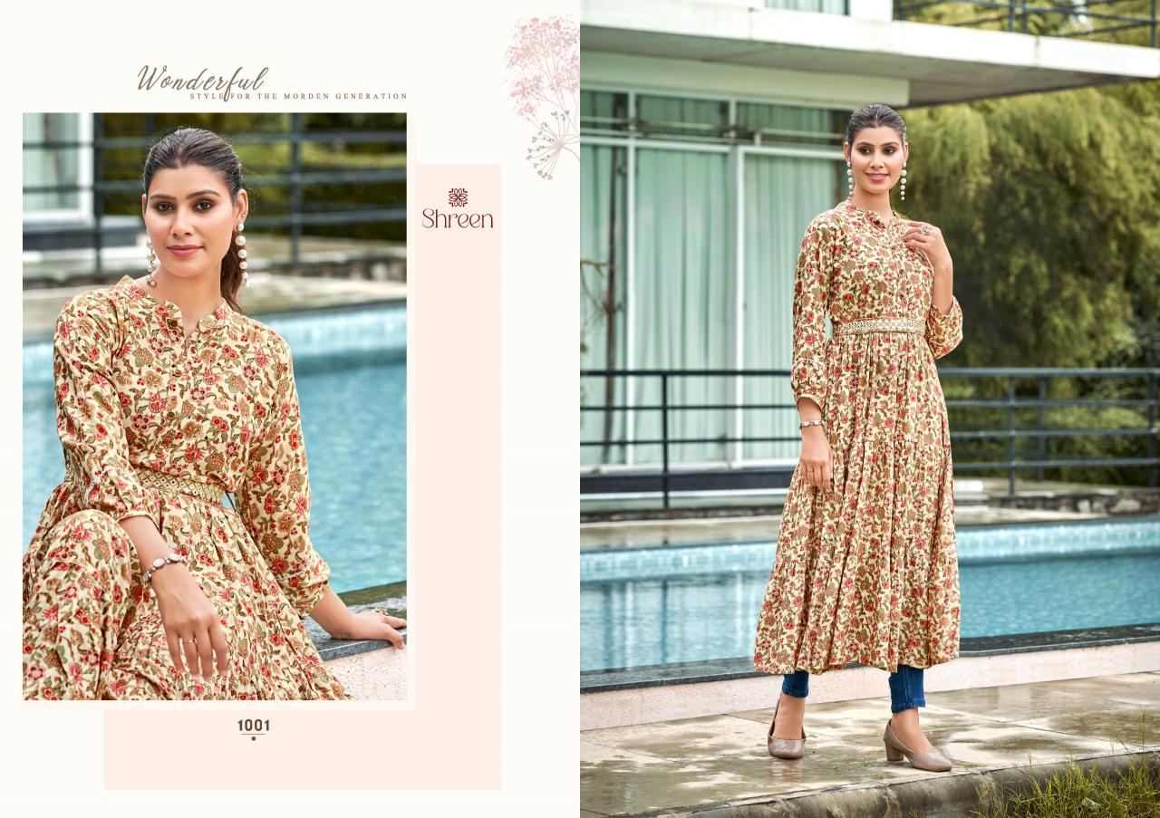 Shreen Raashi vol 11 catalog rayon kurti wholesale