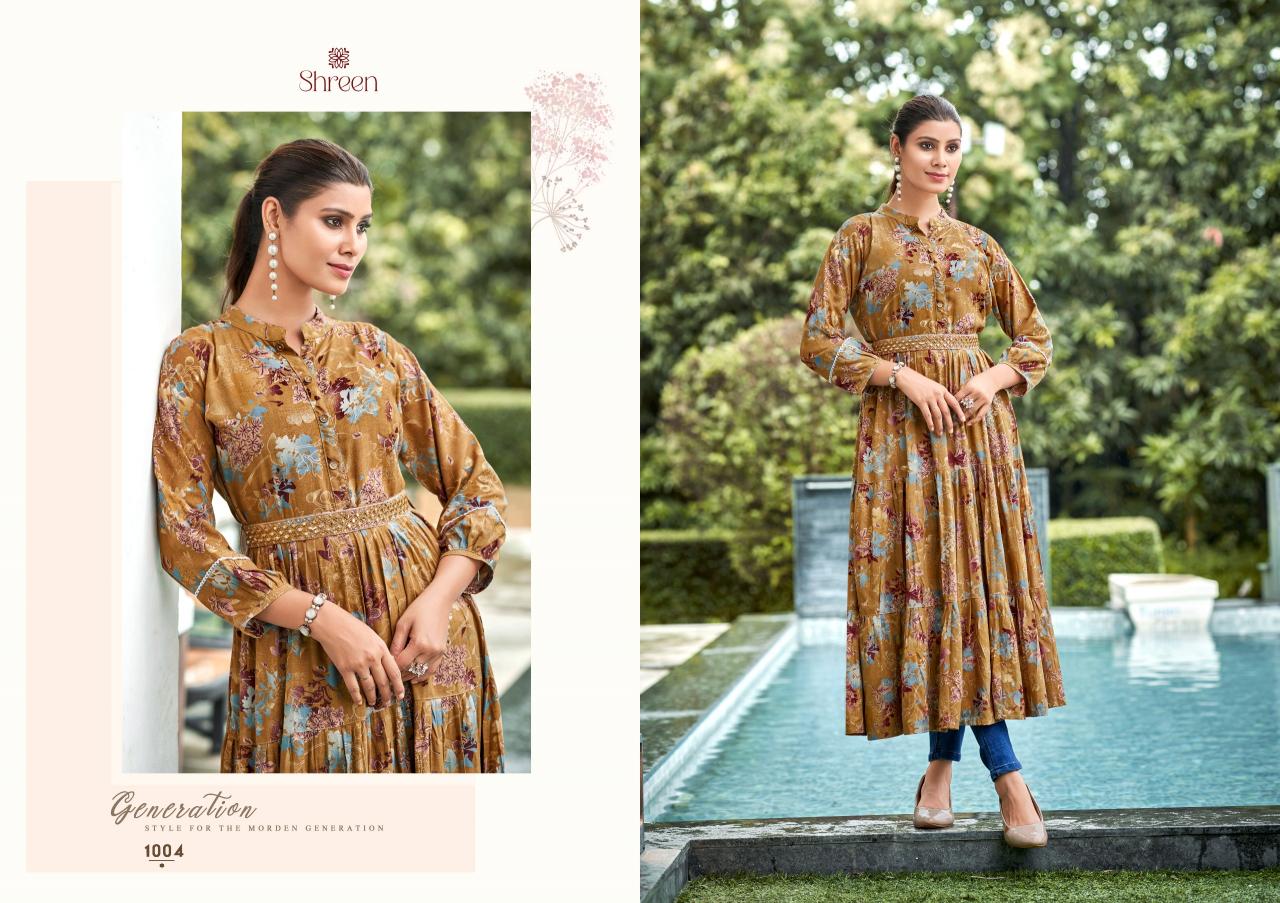 Shreen Raashi vol 11 catalog rayon kurti wholesale