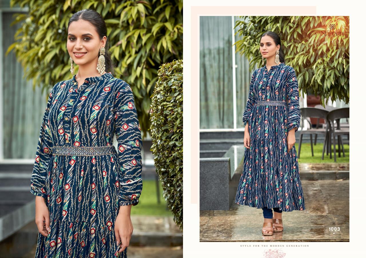 Shreen Raashi vol 11 catalog rayon kurti wholesale