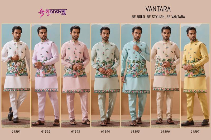 Shubhvastra Vantara catalog designer mens kurti wholesaler in surat