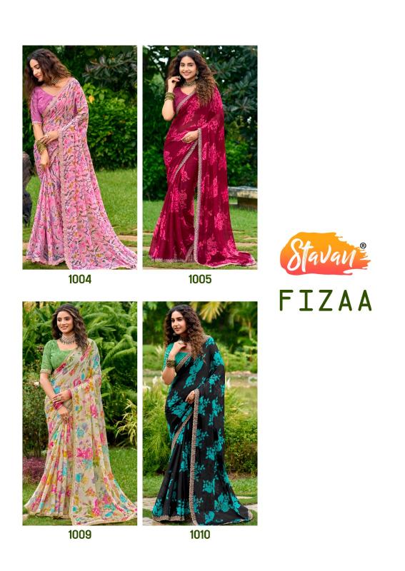 Stavan Fizaa catalog saree wholesale surat
