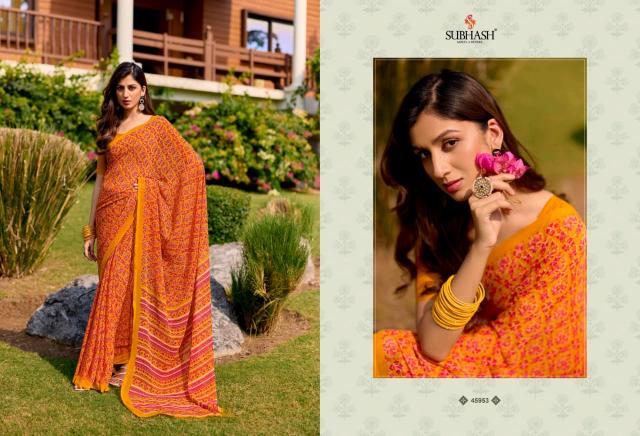 Subhash Homemaker catalog casual sarees wholesale in surat