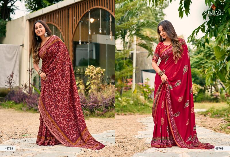 Subhash Paalika catalog casual sarees from surat