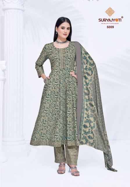 Suryajyoti Rashi Vol-5 – Anarkali Style Kurti Pant With Dupatta - Wholesale Catalog