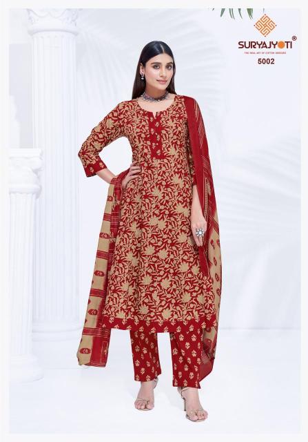 Suryajyoti Rashi Vol-5 – Anarkali Style Kurti Pant With Dupatta - Wholesale Catalog