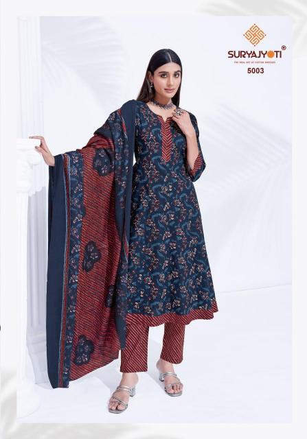 Suryajyoti Rashi Vol-5 – Anarkali Style Kurti Pant With Dupatta - Wholesale Catalog