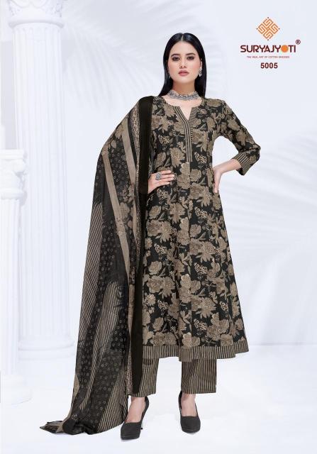 Suryajyoti Rashi Vol-5 – Anarkali Style Kurti Pant With Dupatta - Wholesale Catalog