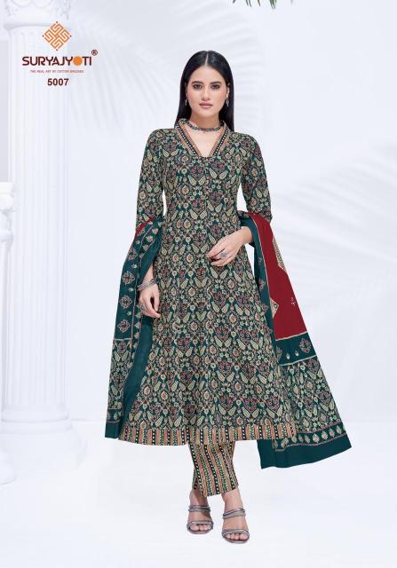 Suryajyoti Rashi Vol-5 – Anarkali Style Kurti Pant With Dupatta - Wholesale Catalog
