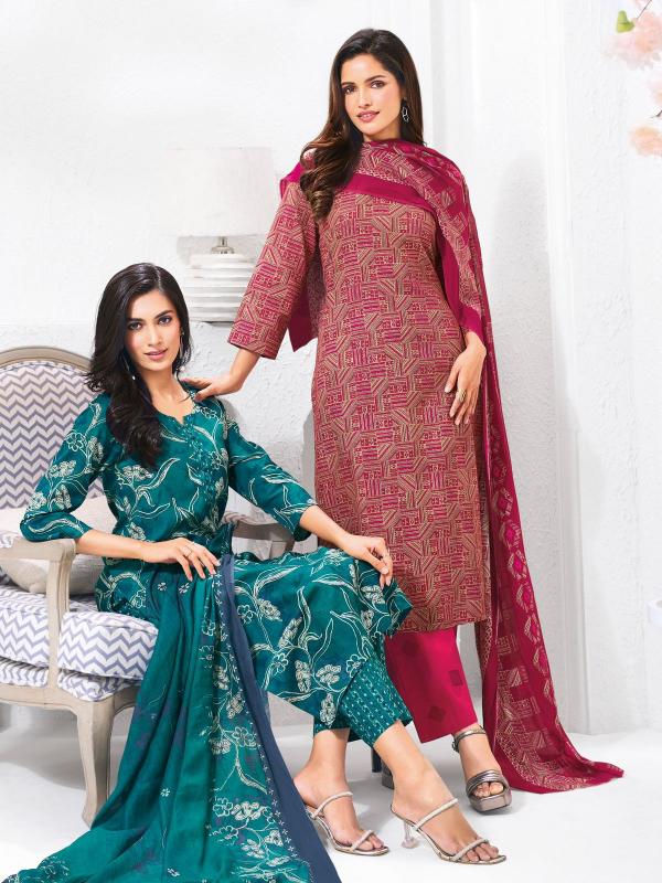 Suryajyoti Trendy Cotton Vol-69 – Kurti Pant With Dupatta - Wholesale Catalog
