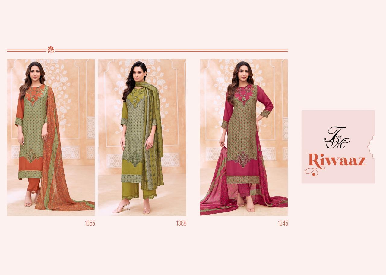 T&M Riwaaz catalog designer salwar suit wholesale