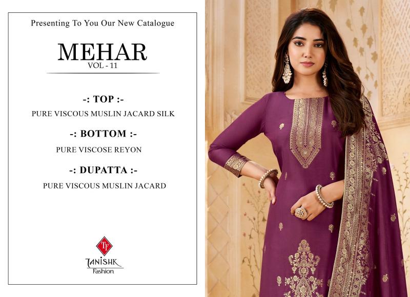 Tanishk Mehar Vol 11 catalog wholesale rate salwar kameez