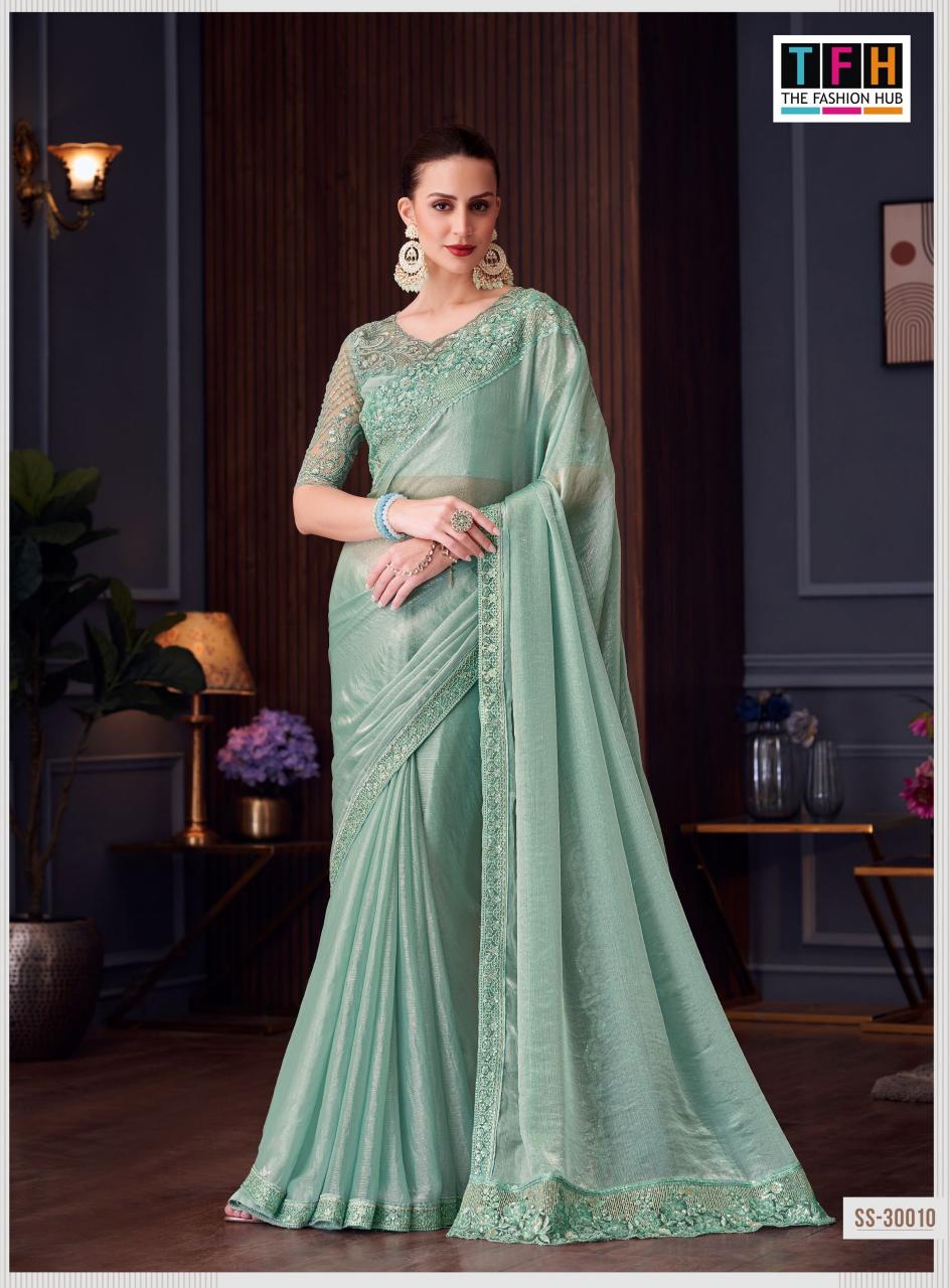 Tfh Silver Screen 20th catalog surat designer sarees wholesale price