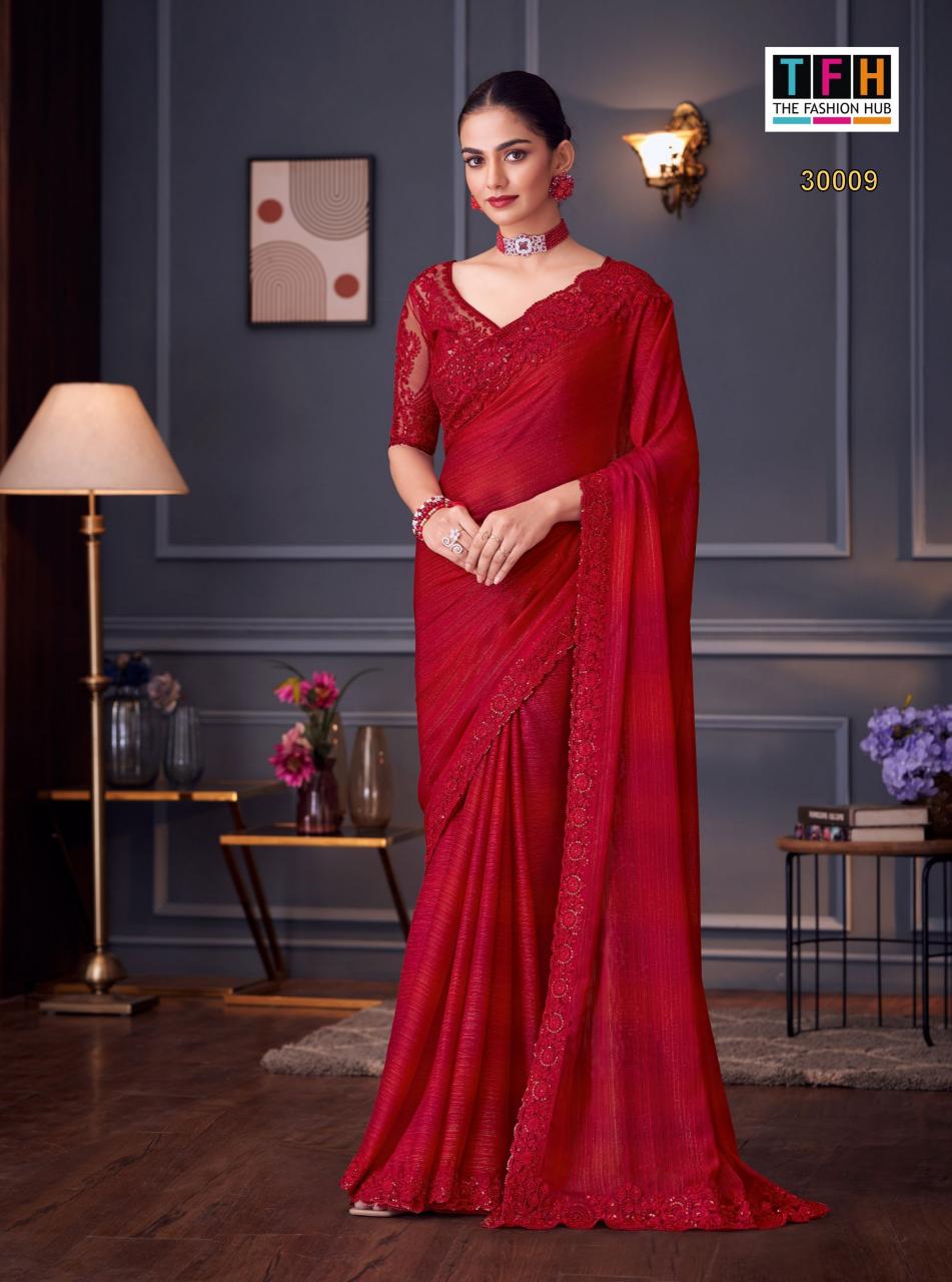 Tfh Silver Screen 20th catalog surat designer sarees wholesale price