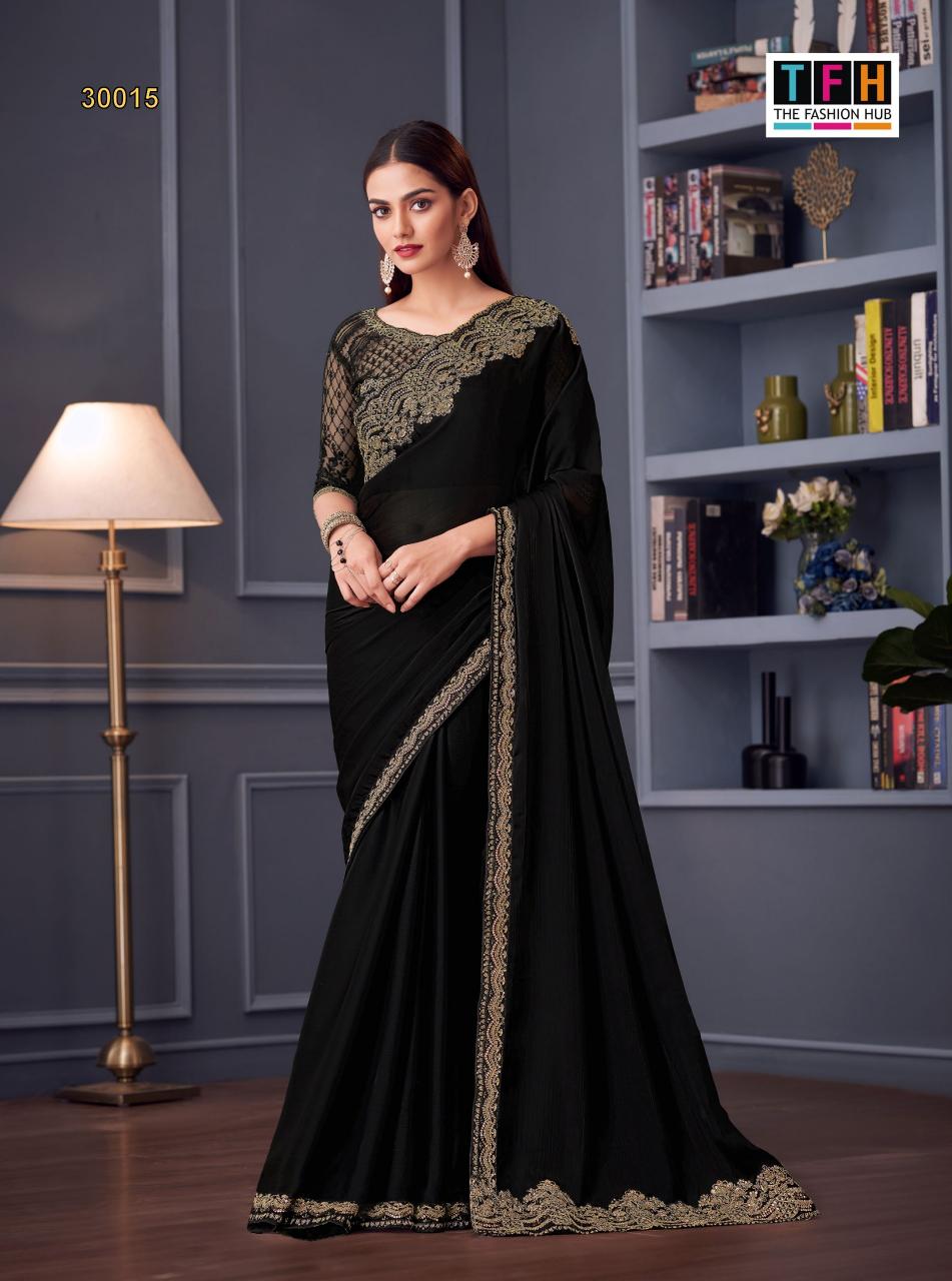 Tfh Silver Screen 20th catalog surat designer sarees wholesale price