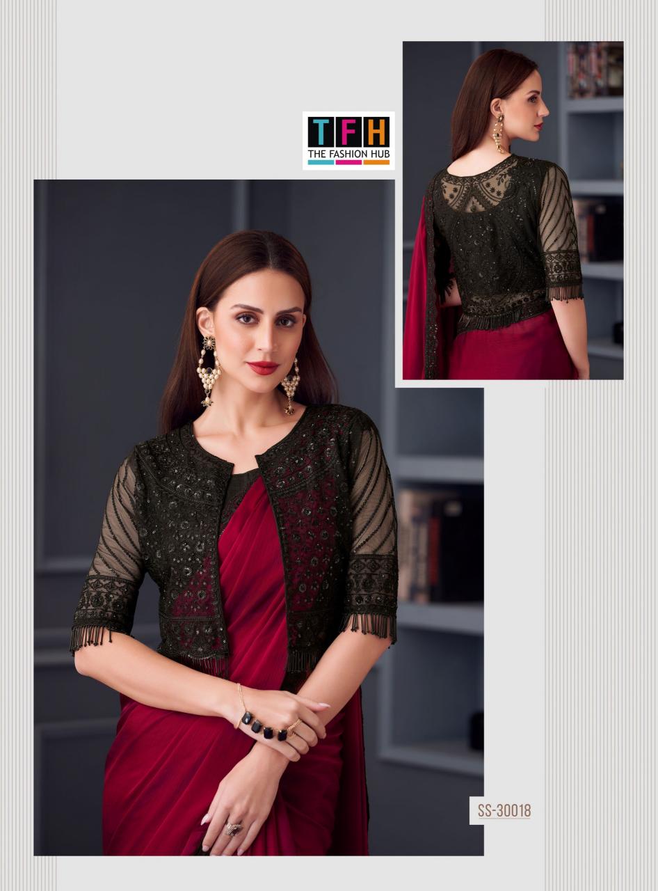 Tfh Silver Screen 20th catalog surat designer sarees wholesale price