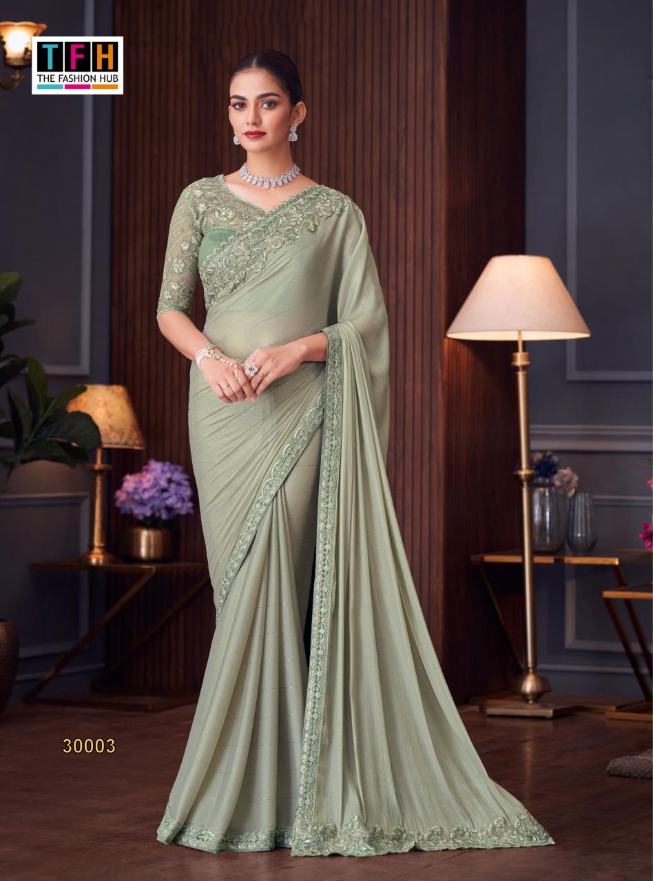 Tfh Silver Screen 20th catalog surat designer sarees wholesale price
