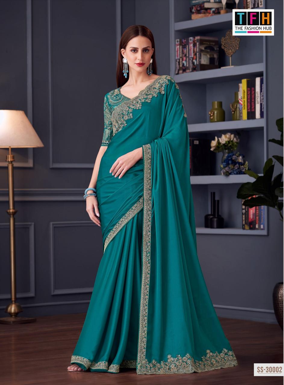 Tfh Silver Screen 20th catalog surat designer sarees wholesale price