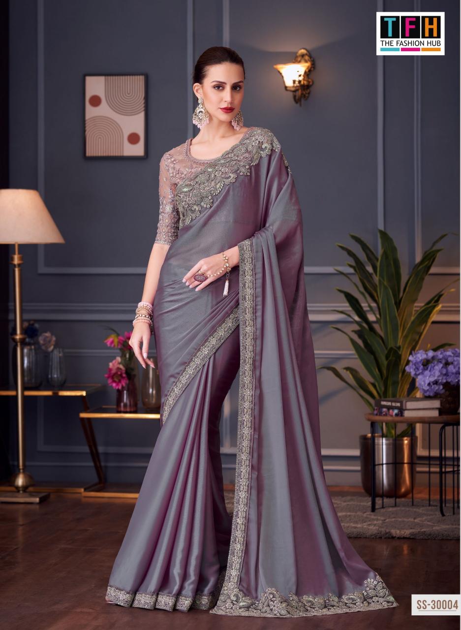 Tfh Silver Screen 20th catalog surat designer sarees wholesale price