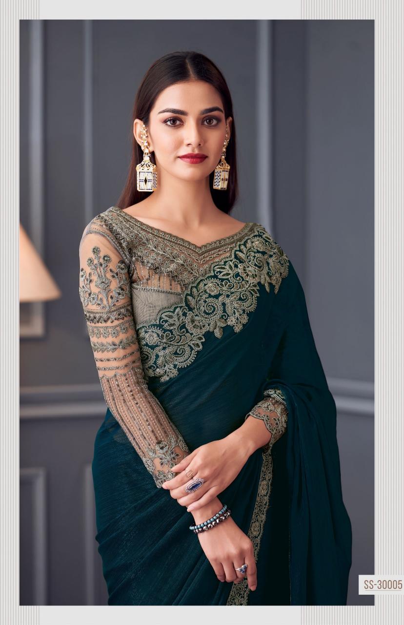 Tfh Silver Screen 20th catalog surat designer sarees wholesale price