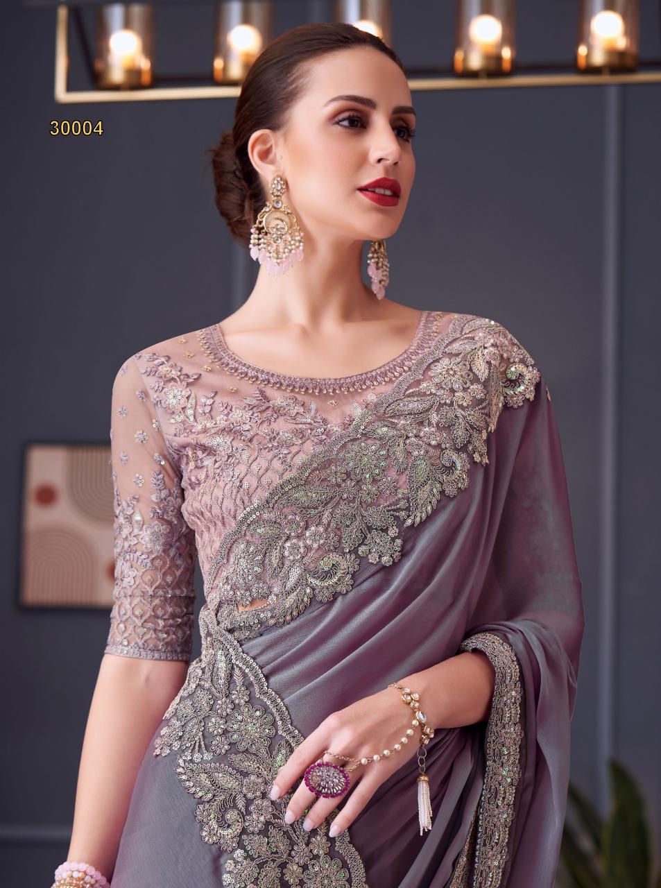 Tfh Silver Screen 20th catalog surat designer sarees wholesale price
