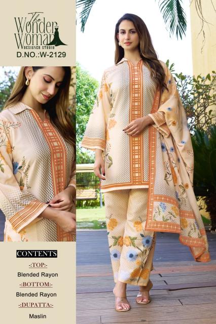 The Wonder Woman W 2129 catalog pakistani suits wholesaler