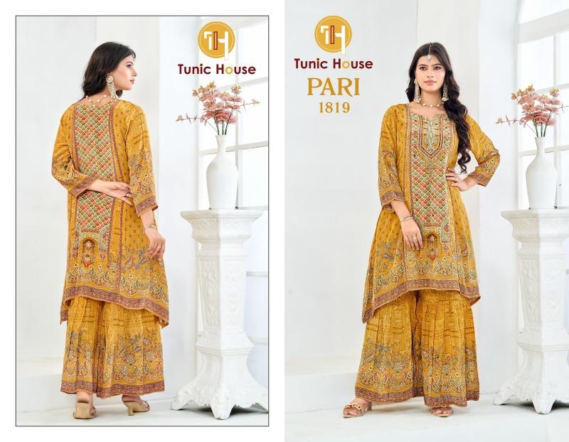 Tunic House Pari catalog wholesale kurti palazzo sets