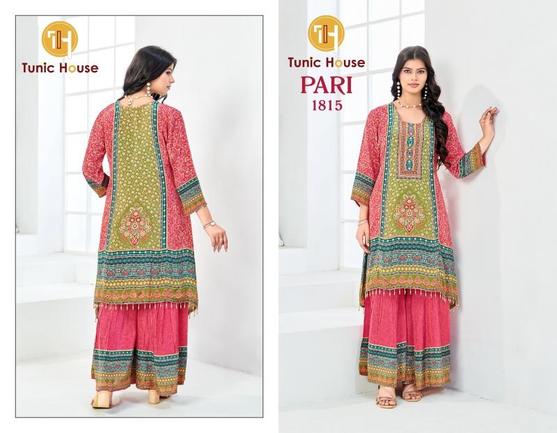 Tunic House Pari catalog wholesale kurti palazzo sets